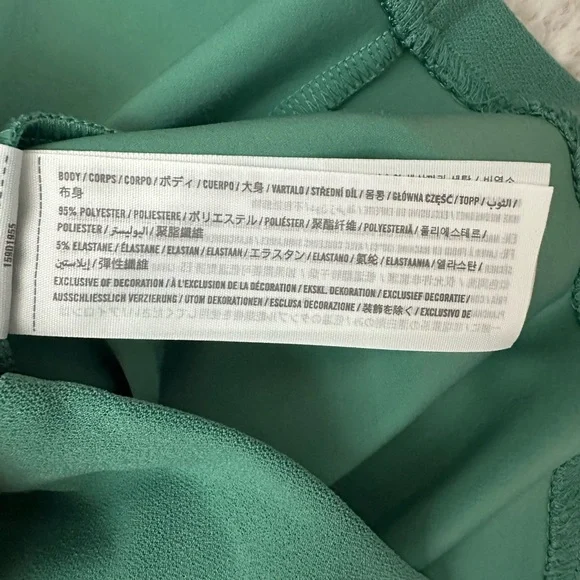 Abercrombie & Fitch Sz XS Emerald Backless Mini Dress with square neckline - Picture 10 of 10